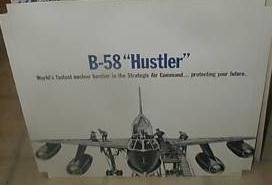 2 Vintage Air Force Recruiting Tri-Standes B-58 HUSTLER