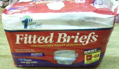 21 FITTED BRIEFS Diapers/Underwear OMNI-ODOR GUARD Med