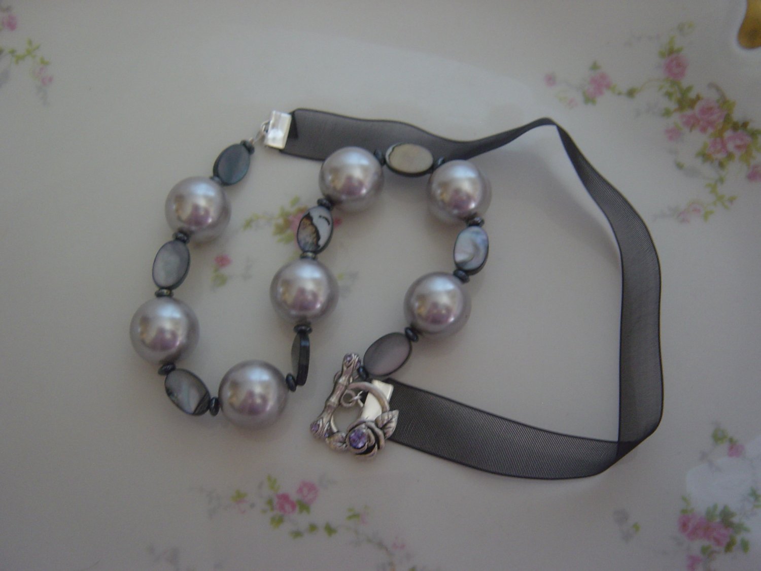 Grey and Blue Pearls