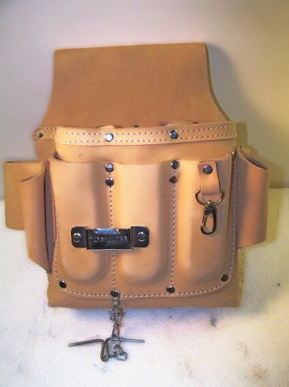 ELECTRICANS TOOL POUCH- LEATHER