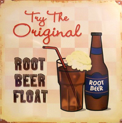 TIN SIGN - Root Beer
