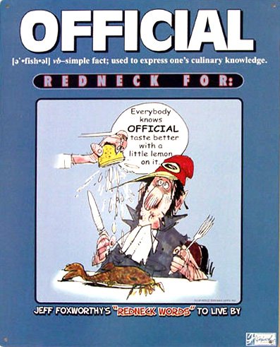 TIN SIGN - Jeff Foxworthy Official