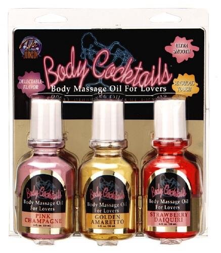 Body Cocktails - 3 Bottles - Body Massage Oil for Lovers