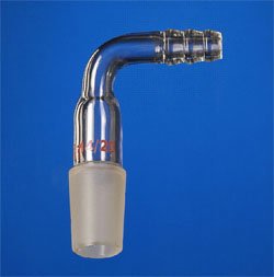 Adapter ,vacuum/gas,90°,24/40,inner joint