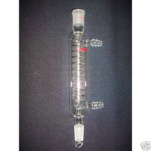 Graham condenser,14/20 ,120mm,8 mm hose connection