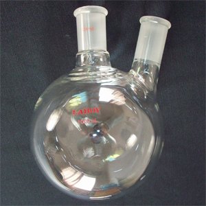 2neck round bottom glass flask1000ml,24/40lab glassware