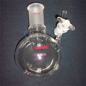 Reaction flask,with glass stopcock,250ml,24/40