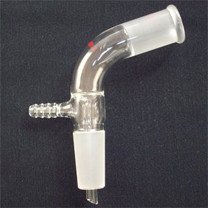 Vacuum take-off adapter,105°bend,24/40,lab glassware
