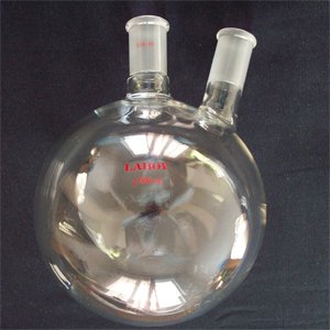 Round bottom flask,2- neck,2000ml,24/40,heavy wall