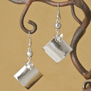 Butterfly & Rhinestone Earrings