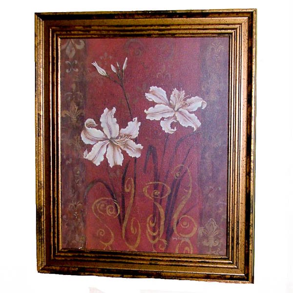 Framed Lily Design by Judy Mastrangelo