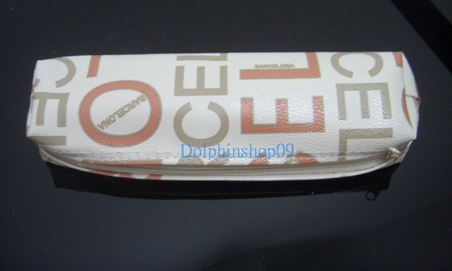 Beige Letter Pencil and Pen Bag Free Shipment