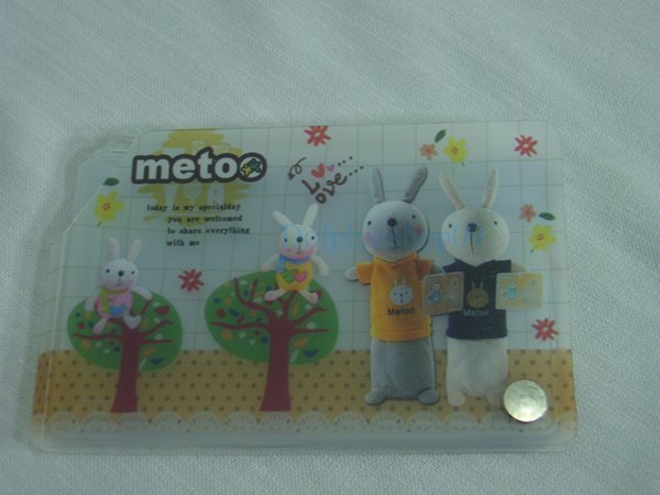 Transparent Rabbit Name Card Holder 8 Pocket