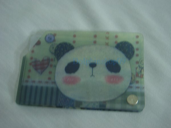 Transparent Panda Name Card Holder 8 Pocket