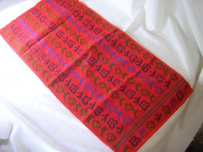 Red Thick Bath Face Clothwash Towel