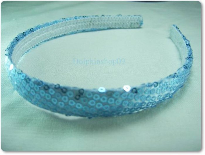 Shining Slim Blue Dot Hair Head Band
