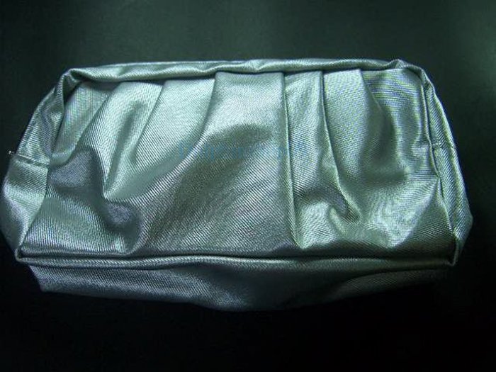 Silver Make Up Cosmetic Bag