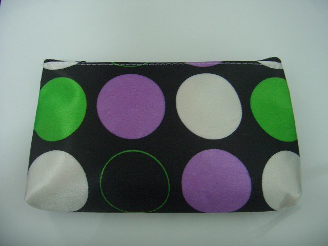 Purple Dot Cosmetic Make Up Bag Free Shipment