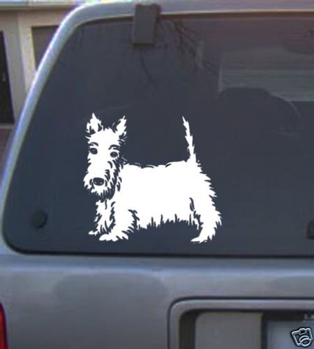 Decal Vinyl Graphic Scottish Terrier 4 Colors to pick
