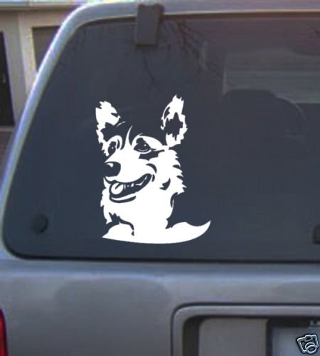 Decal Vinyl Graphic Dog Corgi 4 Colors to pick