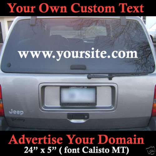 Custom Domain Name 4 Colors to pick