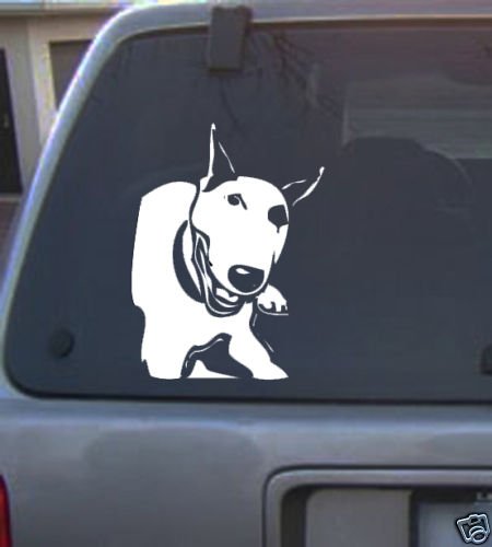 Decal Vinyl Graphic Dog Bull Terrier 4 Colors to pick