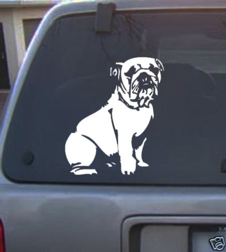 Decal Vinyl Graphic Dog Bulldog 4 Colors to pick