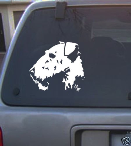 Decal Vinyl Graphic Dog Airedale 4 Colors to pick