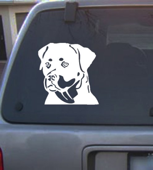 Decal Vinyl Graphic Dog Rottweiler 4 Colors to pick