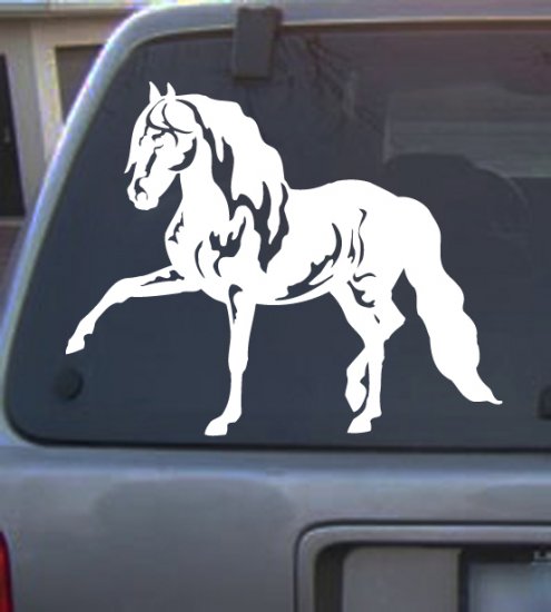 Decal Vinyl Horse 02_ 4 Colors to pick