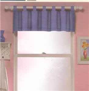 WINDOW VALANCE "LILAC SAILCLOTH"100%COTTON NURSERY/HOME