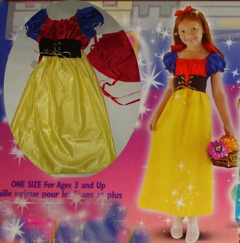 New SNOW WHITE Princess Costume Dress SET 4T Halloween