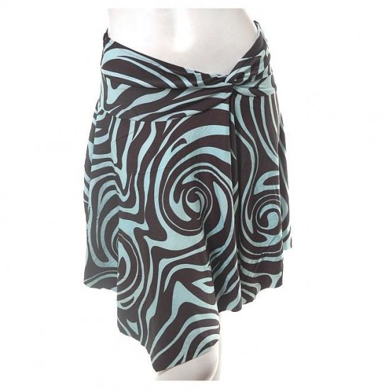 vintage 70s 80s style geometric graphic funky print skirt m free ship!
