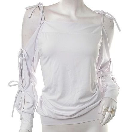 80s electroclash urban goth cyber slash sleeves rave top s-m