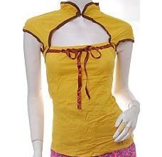 cyber goth futuristic oriental chinese sexy harness top xs free ship!