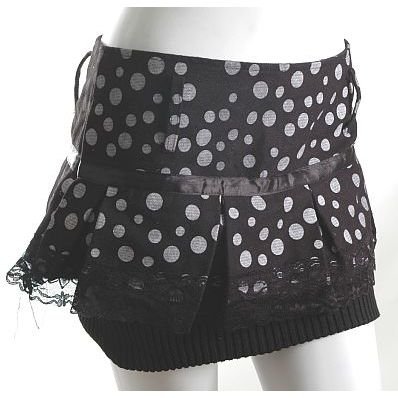 80s polkadot new wave lampshade style skirt unique! s-m free ship!