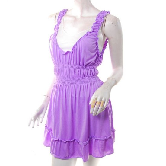 latest runway trend unique neon purple draped ruched 2 layer versatile mini dress s-m free ship!