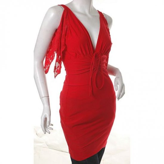 siren red roman goddess costume draped ruched mini dress 80s bodycon s-m free ship!