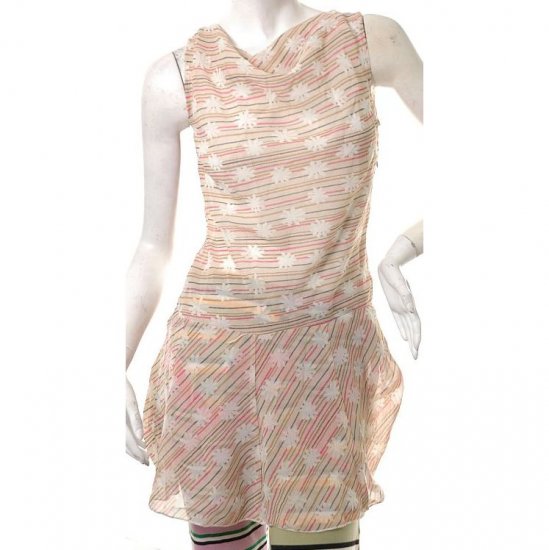 cute crayon lines snowflakes print mini cowl dress 80s s free ship!