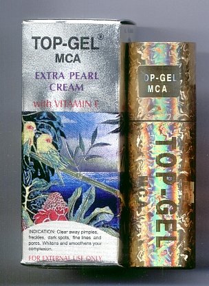 4pcs TOP-GEL MCA Extra PEARL CREAM Top Gel VITAMIN E, FREE SHIPPING