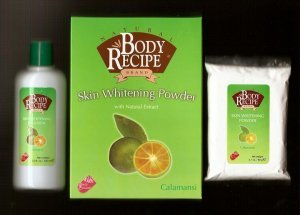 HBC Natural Body Recipe Brand Calamansi Skin Whitening Powder with Natural Extracts, FREE SHIPPING