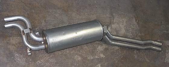 Rear Muffler 86-91 Mercedes 420SEL 560SEC 560SEL 283309