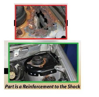 1996-2000 Dodge Caravan Strut Tower Cap Repair Kit, RH