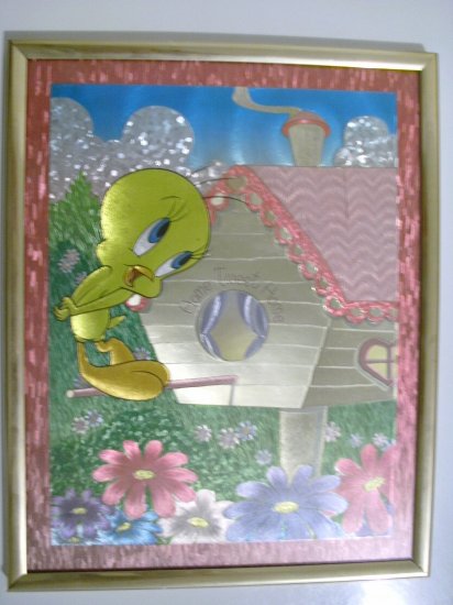 8 x 10 Foil Picture Of Tweety