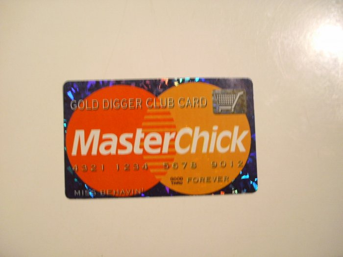 MasterChick Gold Digger Club Card Sticker