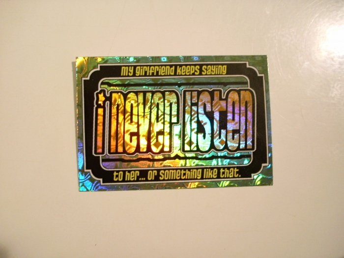 i never listen Sticker
