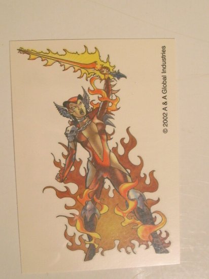 Fire Woman Temporary Tattoo