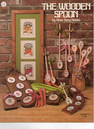 "The Wooden Spoon" By Rose Anne Hobbs Counted Cross Stitch Leaflet