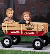 Radio Flyer All-Terrain Steel & Wood Wagon