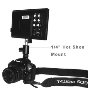 Lilliput 668GL-70NP/H/Y 7'' HD LCD field Monitor(NO TOUCHSCREEN) & 1/4" Hot Shoe Mount